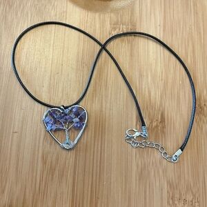 Choose your color Heart Tree of life Necklace - 1” pendant 22” total.